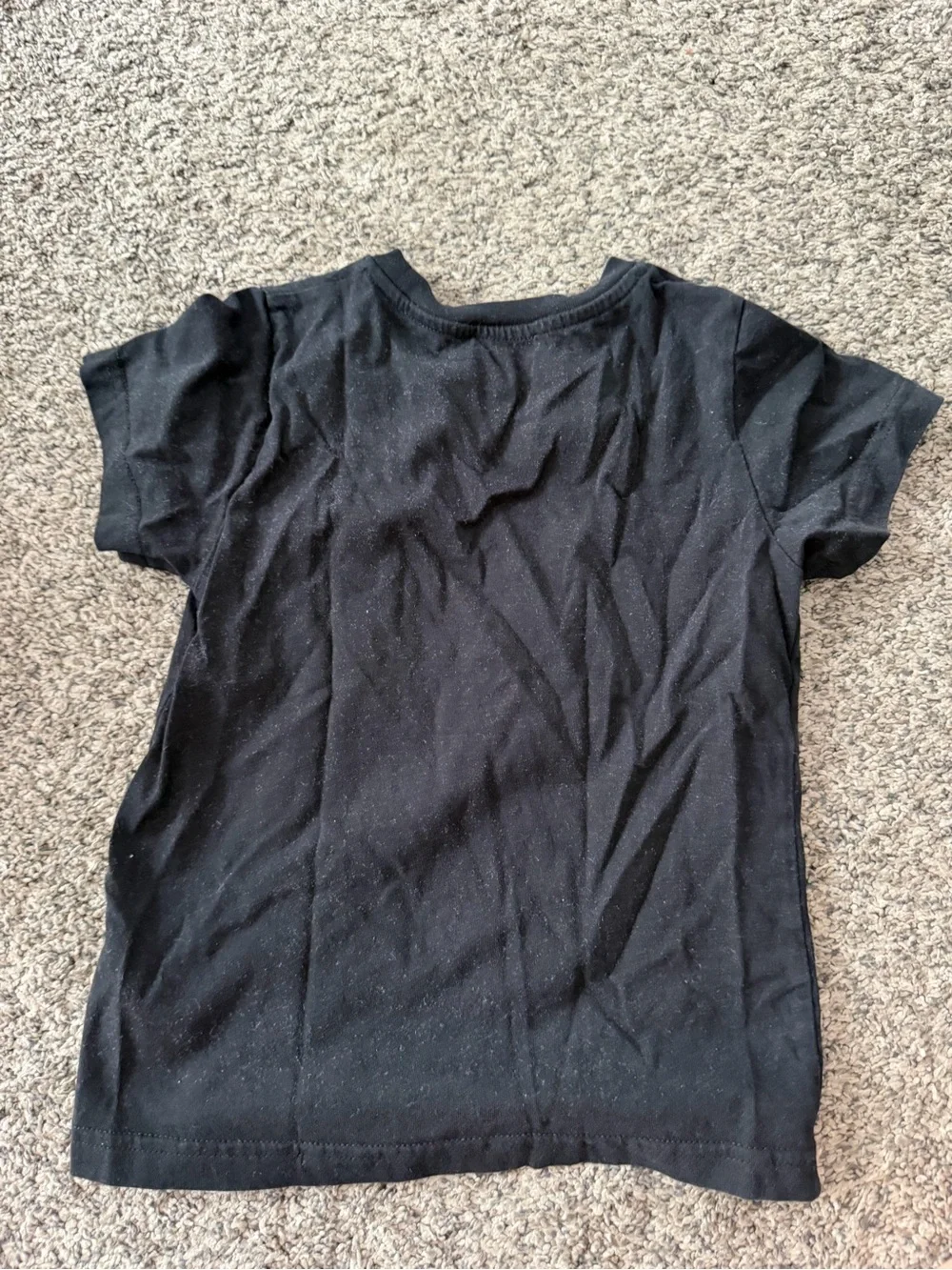 Dior Kids Black Crewneck Tee with White Logo